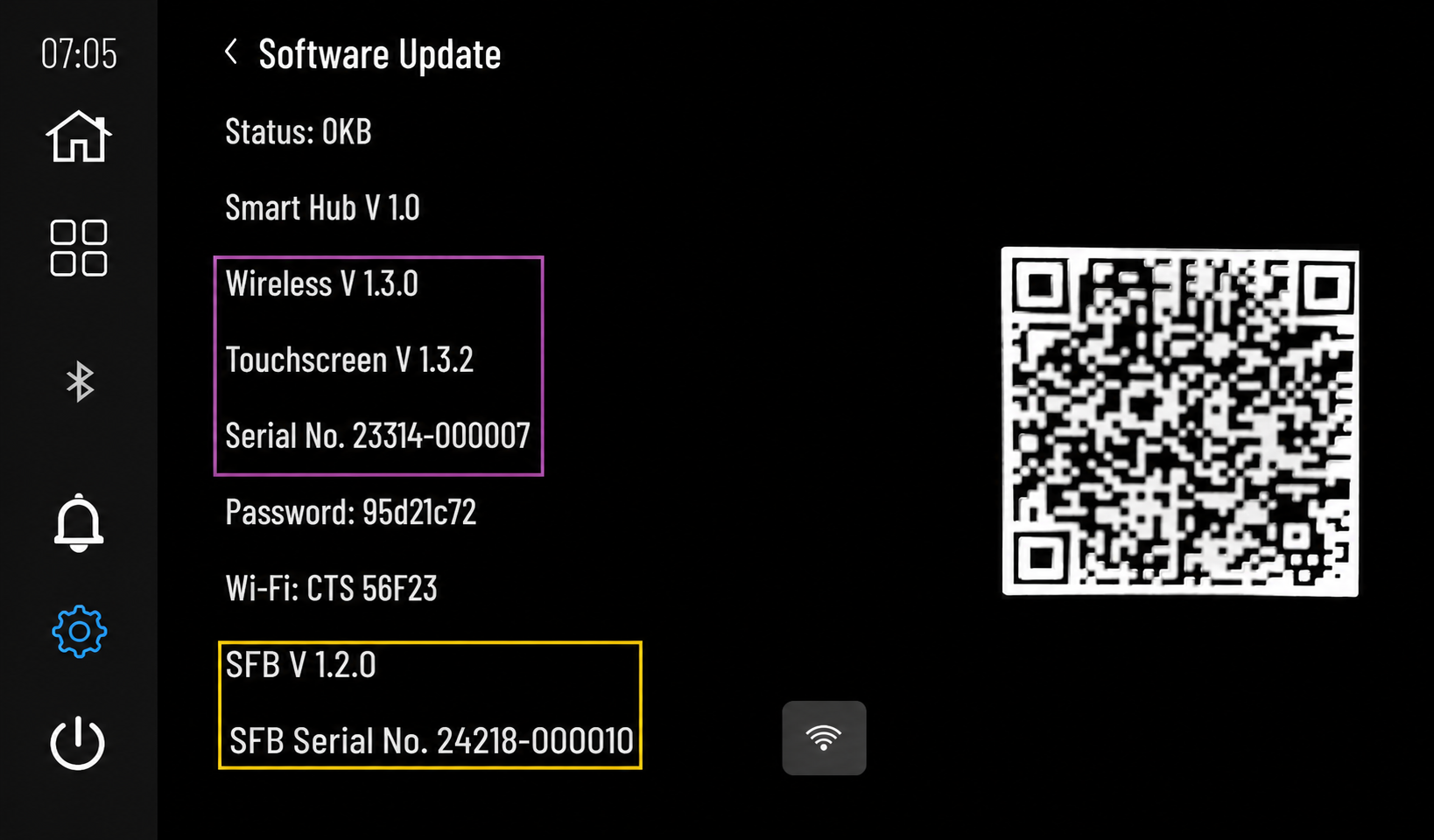 CTS Software Update Page