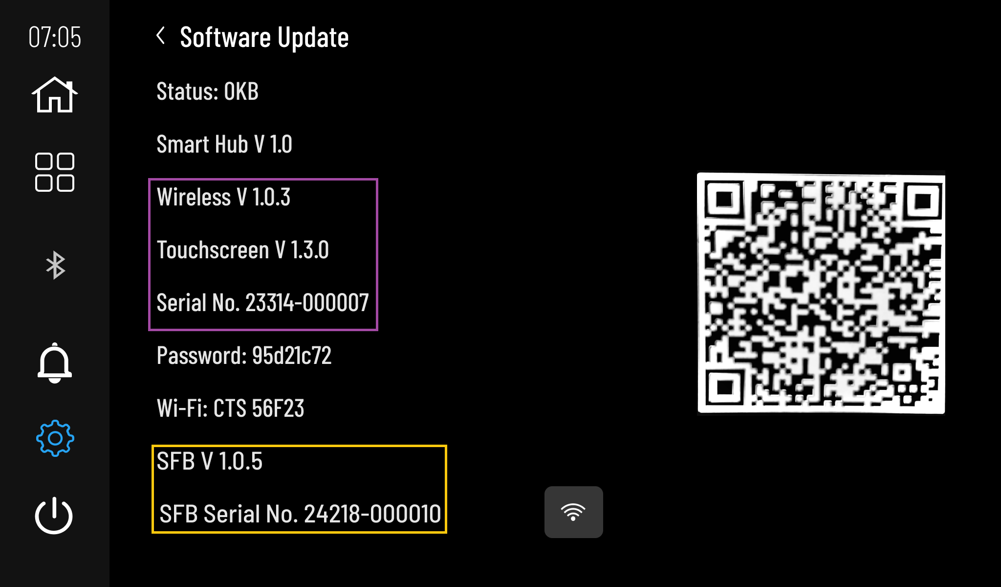 CTS Software Update Page
